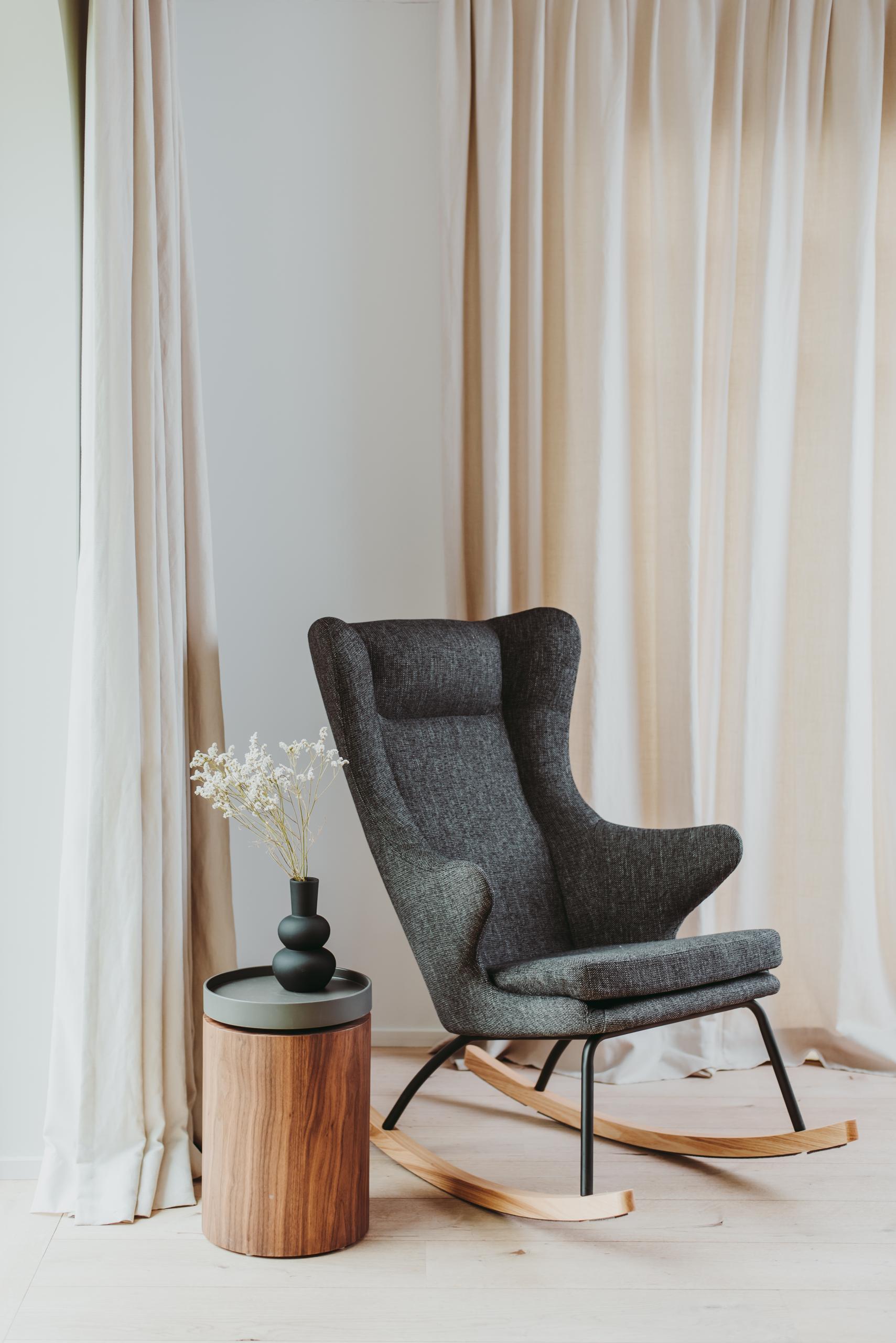 Qualz MH ROCKING CHAIR ブラック Rocking Chair De Luxe Adult - Black - Quax